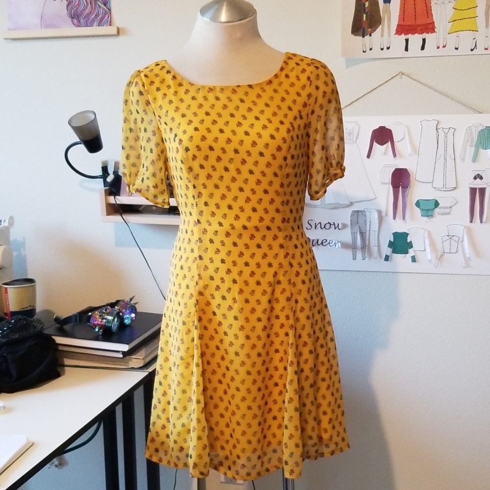 Floral Spring Mini Dress - Picture 5 of 6